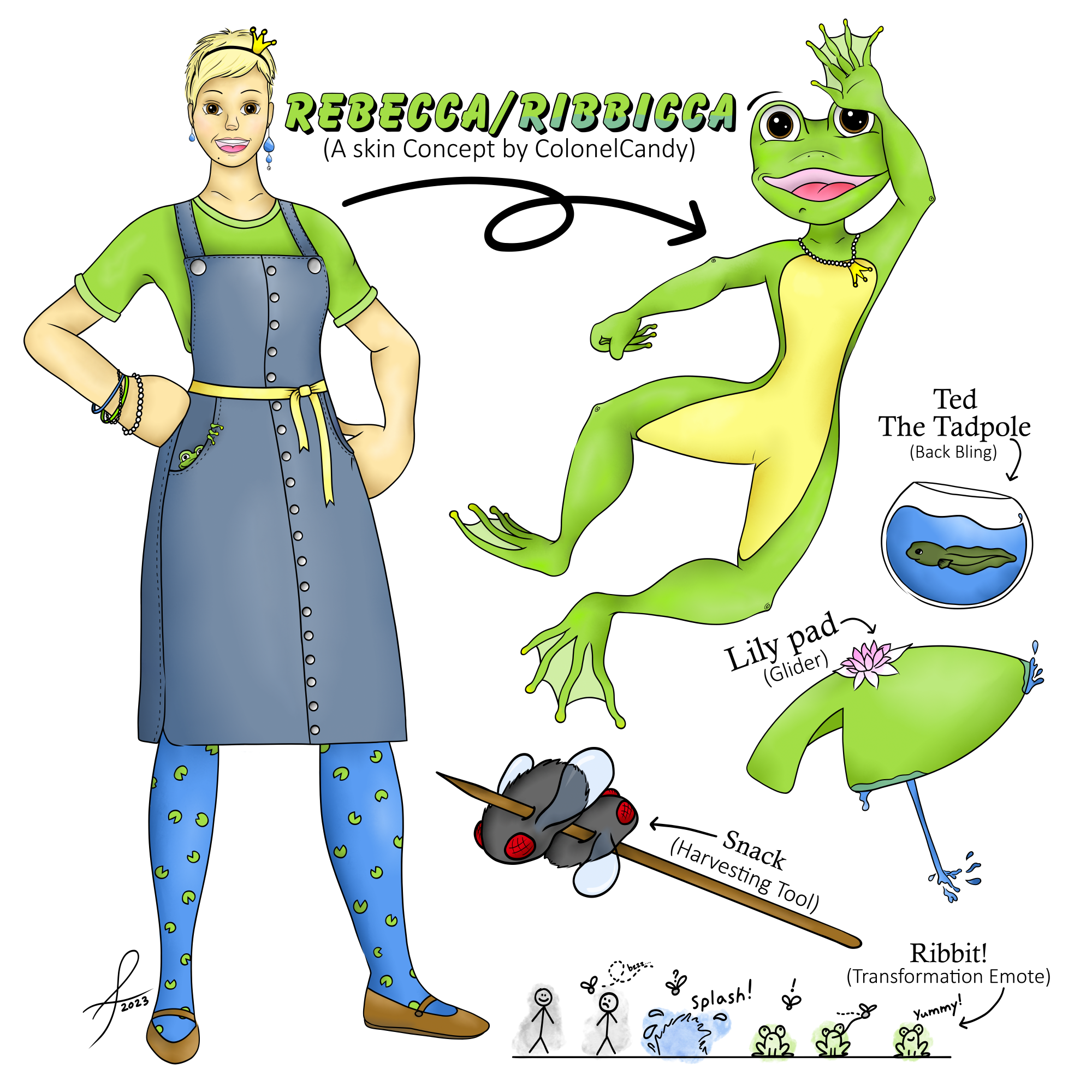 Rebecca / Ribbicca – a Fortnite skin concept